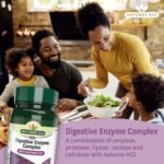 Natures Aid Digestive Enzyme Complex – Supports Digestion, Bloating & Discomfort Relief and Nutrient Absorption – Betaine HCl - Vegan, Vegetarian, Non-GMO – 60 Tablets - Image 3