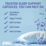 Applied Nutrition - Solutions - Sleep Support - Vegan Capsules with Magnesium, L-Theanine, Chamomile, Lemon Balm & Glycine – Natural Sleep Aid & Stress Relief (60 Capsules – 30 Servings) - Image 3