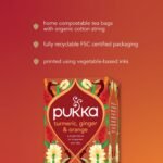 Pukka Herbs | Turmeric Active Organic Box |Tea With Ginger, Turmeric, Nettle & Orange | Ideal For Boosting Energy | 4 Packs | 80 Plant Based Biodegradable Tea Bags - Image 6