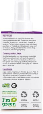 BetterYou Magnesium Sleep Body Spray, Made with Zechstein Magnesium Chloride and Essential Oils, Magnesium Supplement, Natural Sleep Aid, Palm-Oil Free, 100ml (600 Sprays) - Image 4