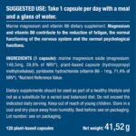 Marine Magnesium and Vitamin B6 | Fights Fatigue | 150 mg/day | 120 Plant-based Capsules | French Expertise - Image 4