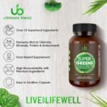 Ultimate Blend Vegan Superfood Capsules - 60 Tablets | Matcha & Green Tea Detox Supplement for Immune Support and Energy & Gut Health - Image 3