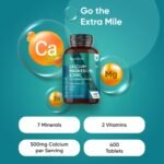 WeightWorld Calcium, Magnesium, Zinc and Vitamin D Supplement | 1+ Year Supply | 400 Vegan Tablets | Calcium Tablets with Vitamin K2, Vitamin D, Copper & Selenium | Magnesium Stearate-Free - Image 3