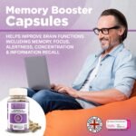 Strength & Spices Memory Booster and Focus Supplement with Ginkgo Biloba and 22 Super Ingredients, Plant-Based Brain Supplement for Improved Mood, Clarity, and Alertness, 1000mg, 60 Capsules - Image 3