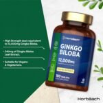 Ginkgo Biloba 12,000mg | 180 Vegan Tablets | High Strength Standardised 50:1 Extract | by Horbaach - Image 3