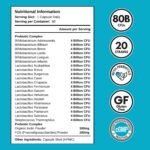 80 Billion CFU Probiotics - 20 Strains + Prebiotics | Lactobacillus and Bifidobacterium Strains | Probiotics for Women and Men | Made in The UK – 2 Month Supply - Image 3