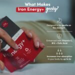 Iron Tablets High Strength - Energy Tablets with Vitamin C, B12 & Folic Acid - 120 Vegan Iron Supplements for Women and Men - 14mg - Enhanced Energy Support & Increased Absorption - UK Made - Image 3