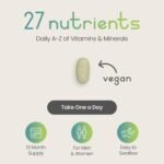 High Strength Multivitamins with Iron & Minerals | 400 Vegan Multivitamin Tablets for Women, Multivitamin Tablets for Men | 100% of All Vitamins | Adult Multi Vitamin | VitaBright Vitamin Supplements - Image 3