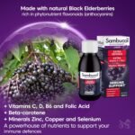 Sambucol Natural Black Elderberry Extra Defence Liquid | Vitamin C, B6 & D | Zinc | Folic Acid & Minerals |Advanced Immune Support Supplement | 120ml - Image 4