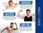VIGOSTRENOL Food Supplement 450MG (10 Capsules) | Testosterone Support | Extra Strength| Natural | Stamina Endurance Booster with Ginseng/Gingo Biloba | Zinc | for Active Men - Image 5