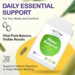 Water Balance Complex – 90 Vegan Capsules | Water Retention Capsules for Men & Women | Herbal Support for Cleanse, Detox, Debloat & Fluid Balance | Dandelion Root Hormonal Balance Supplement, UK Made - Image 4