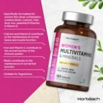 Womens Multivitamins and Minerals | with Iron, Calcium, Biotin, Folic Acid, Vitamins D3, B3, B6 & B5 | 180 Vegetarian Tablets | by Horbaach - Image 3