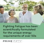 Prime Fifty Fighting Fatigue Supplement – 28 Day Supply – Energy Tablet with Vitamin B12, Magnesium & Iron for Over 50s – Co-Enzyme & C, D & B Vitamin Tablets for Tiredness & Fatigue - Image 3