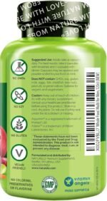 NATURELO Whole Food Multivitamin for Men - with Natural Vitamins, Minerals, Botanical Blends - Complete All-in-One Formula for Energy, Brain, Heart, Eye Health - 120 Vegan Capsules | 1 Month Supply - Image 3