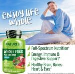 NATURELO Whole Food Multivitamin for Men - with Natural Vitamins, Minerals, Botanical Blends - Complete All-in-One Formula for Energy, Brain, Heart, Eye Health - 120 Vegan Capsules | 1 Month Supply - Image 4