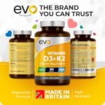 Vitamin D3 4000iu & Vitamin K2 100ug (MK7) |180 D K Vegetarian Tablets | 1-A-Day | 6 Month Supply | High Strength | Vitamin D K2 Supplement | Made in The UK | Cholecalciferol & Menaquinone - Image 3