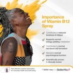 BetterYou Vitamin B12 Oral Spray, High Strength Methylcobalamin Supplement, 1200mg per dose to Boost Energy, Natural Apricot Flavour, 48-Day Supply - Image 3