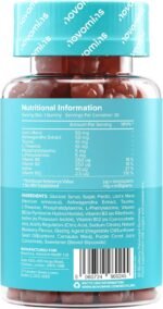 Kids Focus Gummies – Nootropic High Strength Brain Supplement for Children – 9 Focus, Energy, Positive Mood Vitamins– Lions Mane, Ginseng, B12, Iodine – Vegan - by Novomins - Image 3
