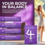 4 HER Hormonal Balance for Women - 60 Vegan Tablets - with Damiana, Ginseng, Saffron & Vitamin B6 - Hormone Balance for Women, Reduced Fatigue and Mental Performance - Image 4