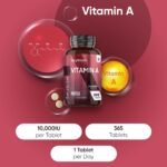 Vitamin A Tablets 10,000IU - 365 Tablets (1 Year Supply) - VIT A as Retinyl Acetate - Vegan & Non-GMO - 3000μg Vitamin A Supplement - Made in The UK - Image 3