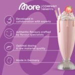 More Protein, Strawberry Milkshake, 600g, 1.32 lbs, 20 Servings, Mix of whey Concentrate and Casein, Ideal for Building and maintaining Muscle, with lactase – Made in Germany - Image 4