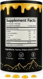 Premium Himalayan Shilajit Honey Sticks – Gold Grade Resin with Pure Honey & Saffron – 30 Individually Wrapped Sticks – Energy, Focus, Immunity & Stamina Booster – Natural Supplement - Image 3