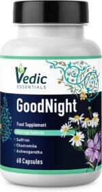 Vedic Saffron + Chamomile + Ashwagandha. Melatonin Alternative Natural Sleep Aid | Quick, Good Night Sleep | Vedic, Vegan, Halal, Gluten-Free Sleep Supplement | Stress & Anxiety Relief | 60 Nights - Image 3