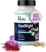 Vedic Saffron + Chamomile + Ashwagandha. Melatonin Alternative Natural Sleep Aid | Quick, Good Night Sleep | Vedic, Vegan, Halal, Gluten-Free Sleep Supplement | Stress & Anxiety Relief | 60 Nights - Image 6