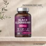 Elderberry Supplement 3000mg | Black Sambucus Nigra Tablets | High Strength Extract | 180 Vegan Tablets | by Horbaach - Image 4