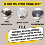 Innovative Brain Focus Complex - Supports Sleep Quality & Cognitive Performance - Bioactive Nootropics Brain Supplements - L-theanine, Ginkgo Biloba, Magnesium & B Vitamins - Natural Brain Power Set - Image 3