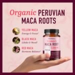 Maca Root Capsules for Women | Peruvian Maca 2250MG Extra Strength | Red, Black & Yellow Maca Pills with Black Pepper | Herbal Supplement to Support Energy, Hormone Balance, Menopause & Cycles - Image 4