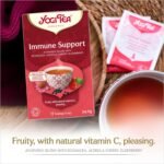 Yogi Tea, Immune Support, Organic Herbal Tea, Vitamin C, Blend of Echinacea, Acerola Cherry and Elderberry, 6 Packs x 17 Tea Bags (102 Teabags Total) - Image 3