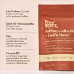 Ashwagandha KSM-66® + Lions Mane Complex | 5000mg Lions Mane + 2500mg Ashwagandha High Strength Tablets| Added Zinc + Vitamin B6 | Vegan UK Made| Free Soul - Image 4