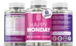 Happy Monday Post-Rave Wellness Supplement – Natural Party Recovery Support with Ashwagandha, & Valerian Root – Mood, Energy, Focus & Relaxation Formula – UK Made 60 Vegan Capsules - Image 3