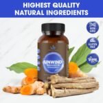Ultimate Blend Relax Unwind with Magnesium & Ashwagandha, Natural Stress Relief Supplement | Calm and Relax from Tension, Sleeplessness - 60 Vegan Capsules - Image 4