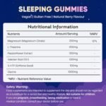 Zedzzz Sleep Gummies | Natural Sleep Support 5-HTP, Magnesium, L-Theanine & Valerian Root, Herbal Extracts | Vegan | No Artificial Sweeteners | Berry Flavour | 60 Count - Image 4