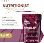 Beetroot & Vitamin B12 Complex – 9000mg Beetroot + 1000mcg Dual B12 (Methylcobalamin & Adenosylcobalamin) – Energy & Immune Support – 90 Capsules – UK Made (90) - Image 4