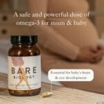 Bare Biology Omega 3 Pregnancy Supplement - Mums & Bumps Fish Oil Capsules (30 Servings) DHA 560mg, High Strength & 3rd Party Tested for Preconception, Pregnancy & Breastfeeding - Image 3