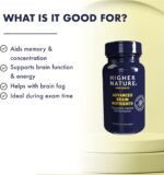 Higher Nature - Advanced Brain Nutrients - Aids Memory & Concentration - Supports Nervous System - Gluten Free - Vegan & Vegetarian - 90 Capsules - Image 3