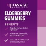 Elderberry Gummies Immune Support Supplements for Adults | Sambucus Black Elderberry Extract Immune Support Gummies | Vitamin C & Zinc Added | Berry Flavor | Vegan, Gluten-Free, Non-GMO | 60 Ct. - Image 3