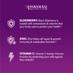 Elderberry Gummies Immune Support Supplements for Adults | Sambucus Black Elderberry Extract Immune Support Gummies | Vitamin C & Zinc Added | Berry Flavor | Vegan, Gluten-Free, Non-GMO | 60 Ct. - Image 4