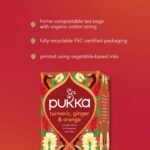 Pukka Herbs | Turmeric, Ginger & Orange Organic Box |Tea With Ginger, Turmeric, Nettle & Orange | Ideal For Boosting Energy | 2 Packs | 40 Plant Based Biodegradable Tea Bags - Image 5