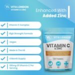 Vitamin C & Zinc 1200mcg | 120 High Strength Vegan Tablets (Not Capsule or Powder) | Made in UK | for Normal Immune System | Supplement for Men & Woman - Image 5