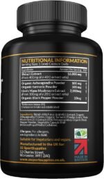 Shilajit Capsules 16,000mg -120 Days Supply - 60% Fulvic Acid - Added Ashwagandha, Lions Mane, Turmeric and Black Pepper - High Strength Himilayan Shalajit - Image 3