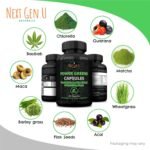 Super Green Capsule 500mg - 120 High Strength Capsules | Plant Based Antioxidant & Immunity Support | Includes Maca,Matcha, Wheatgrass, Acai, Flaxseed - Image 6