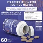 High Strength: Valerian Root Tablets - 4000mg 60 Tablets - Stress Management Herbal Supplement - Valerian Root Supplement for Sleep Support - Vegan - FuelFinity Standards (1 Normal Pack) - Image 3