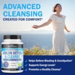 Colon Cleanser and Detox for Digestive Support - 15 Day Fast-Acting Advanced Cleanse with Probiotic Fiber, Psyllium Husk and Noni for Constipation Relief and Bloating Support, Non-GMO, 45 Count - Image 3