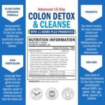 Colon Cleanser and Detox for Digestive Support - 15 Day Fast-Acting Advanced Cleanse with Probiotic Fiber, Psyllium Husk and Noni for Constipation Relief and Bloating Support, Non-GMO, 45 Count - Image 6