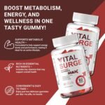Vital Surge MAX Testo Gummies for Men - 60 Gummies, Natural Male Wellness Support with Apple Cider Vinegar, Herbal Blend & Vitamins, Vegan, Made in The UK, Supplement Heaven - Image 3