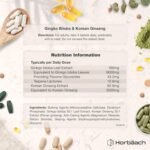 Ginkgo Biloba and Korean Ginseng Tablets | High Strength | Ginkgo 9000mg & Ginseng Root 3000mg | 180 Vegan Tablets | by Horbaach - Image 4